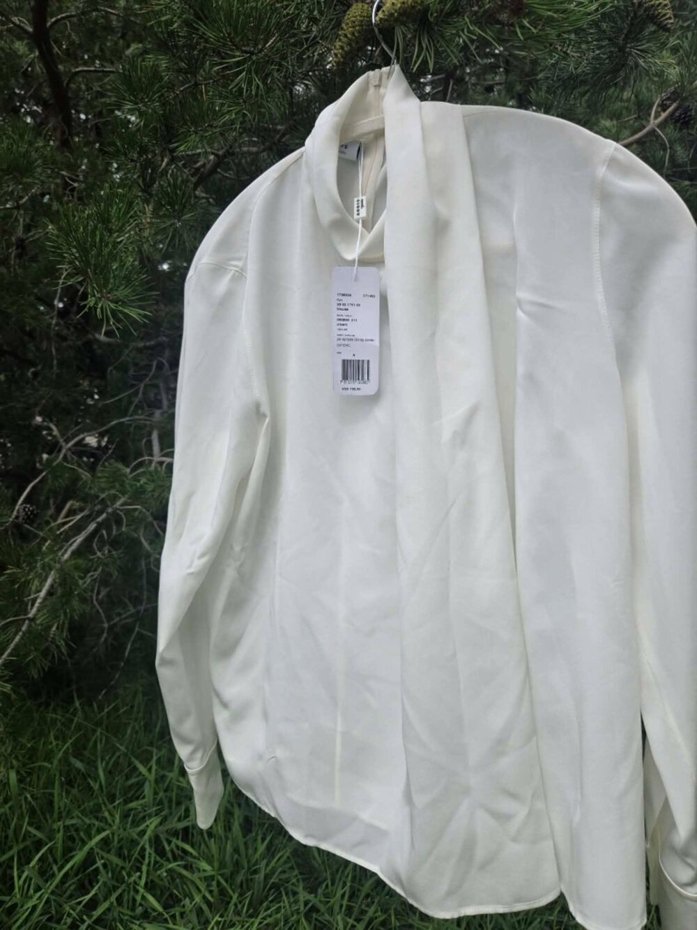 Akris Punto - Long-Sleeve Silk Scarf Blouse - size 6 - NEW with tags - Picture 7 of 16